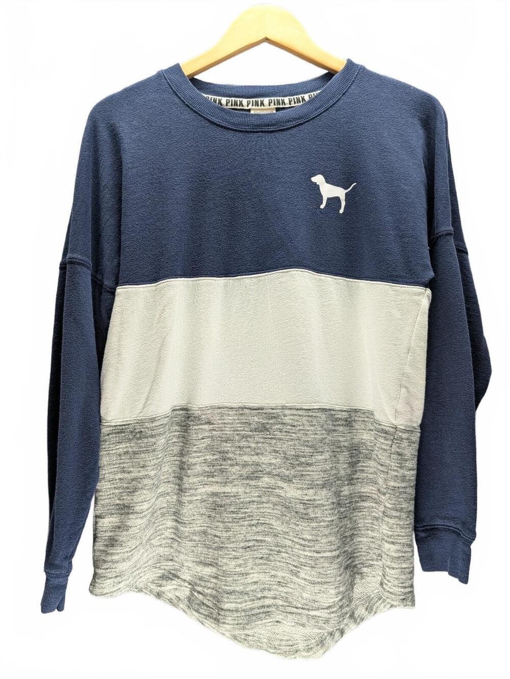 PINK Victoria's Secret Women's Color Block Crewneck Sweatshs